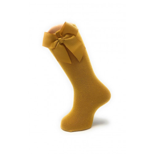 جوارب طويلة لون كموني