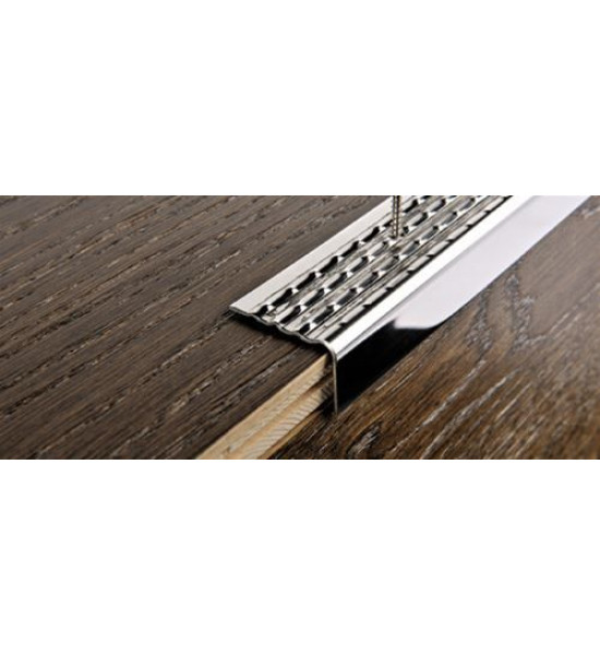 بروقرس زاوية للدرج 3سم ×2سم مخرم  سل استيل PWKAC 3020F