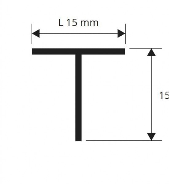 بروقرس زاوية اللمونيوم حرف تي 15ملي ×15مليTAA15151C بروقرس زاوية اللمونيوم حرف تي 15ملي ×15مليTAA15151C