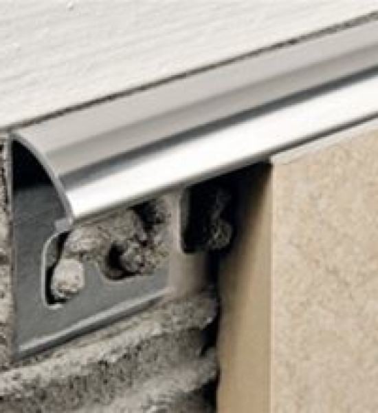 بروقرس زاوية سراميك سل استيل لمعة كروم مدورة PJACML10