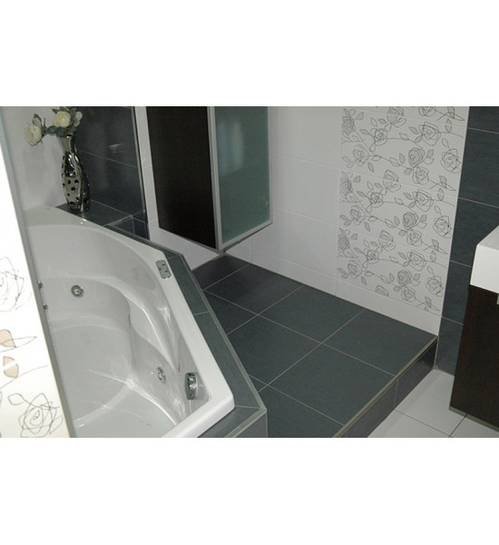 بروقرس زاوية سراميك مربعة سل استيل لمعة كروم PJQSACML10