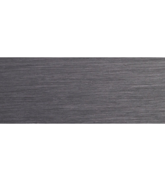 بروقريس فاصل حرف يو المونيوم 25ملي اسود مشخط PLTPNS25