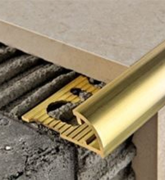 بروقرس زاوية سراميك نص دائرة ذهبي  8ملي PJON08