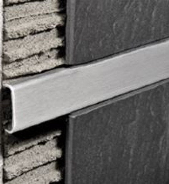 بروقرس زاوية فواصل  سل استيل مطفي حرف يو  1سم PLTACS10