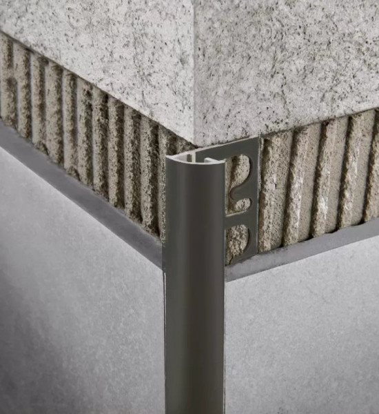 بروقريس زاوية المنيوم دائرية اسود مشخبط 12.5ملي PJNS 125