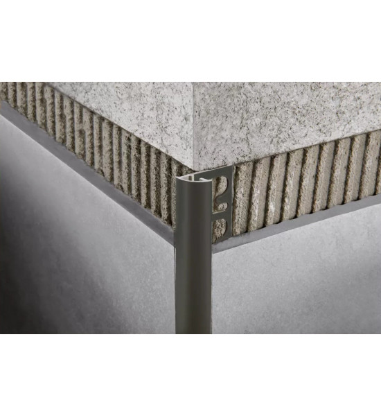 بروقريس زاوية المنيوم دائرية اسود مشخبط 12.5ملي PJNS 125