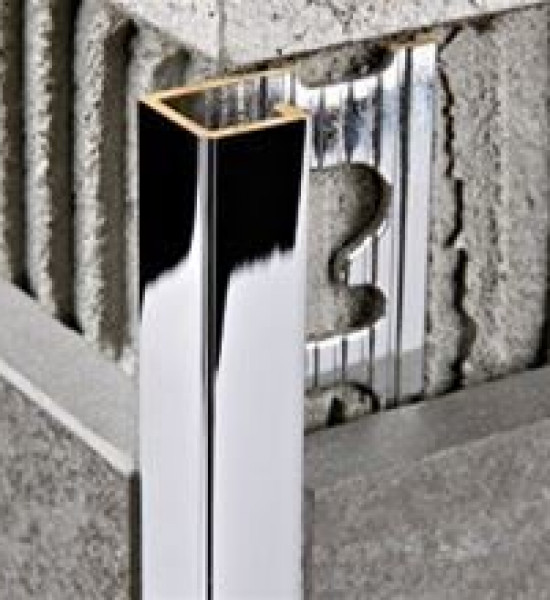 بروقرس زاوية سراميك 10ملي لميع كروم مربع PJQSOC10