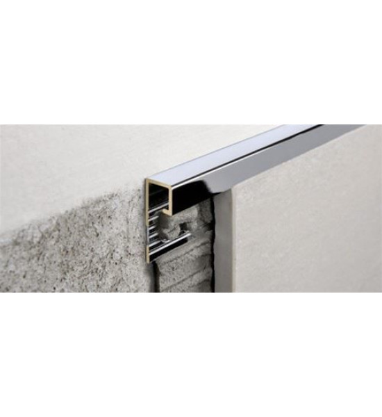 بروقرس زاوية سراميك 10ملي لميع كروم مربع PJQSOC10