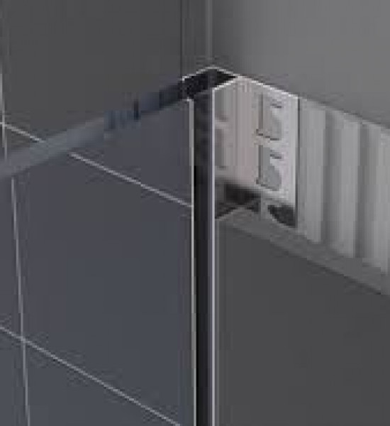 بروقرس زاوية المونيوم لزجاج الشور اسود مطفي 12.5سم PLTCHNE125