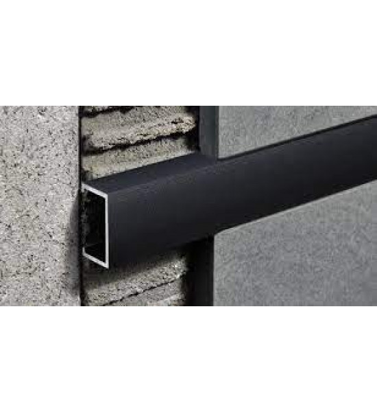 بروقرس زاوية فواصل سراميك جدارية 10ملي اسود لميع PLTPBN10