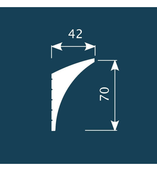 باخميس كورنيش ديكور 70×42×2متر روسي K007