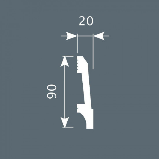 باخميس سكلو ديكور 90×20×2متر روسي P023