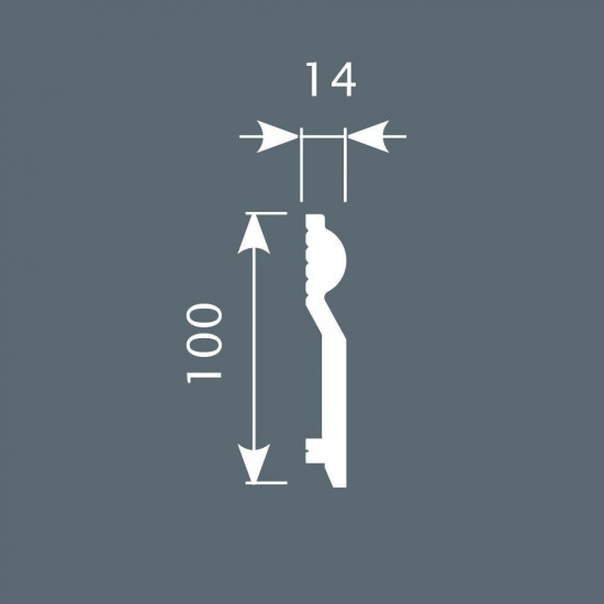 باخميس سكلو ديكور 100×14×2متر روسي P028