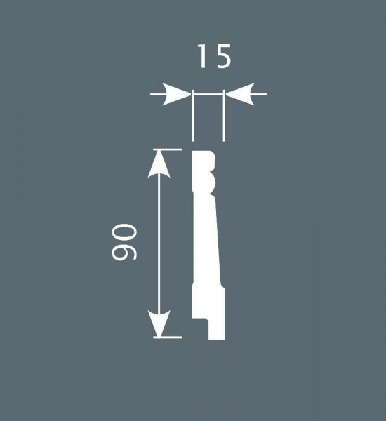 باخميس سكلو ديكور 90مم×15مم×2متر روسي P016 باخميس سكلو ديكور 90مم×15مم×2متر روسي P016