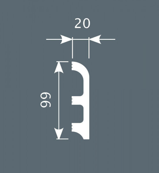 باخميس سكلو ديكور 99مم×20مم×2متر روسي P014 باخميس سكلو ديكور 99مم×20مم×2متر روسي P014