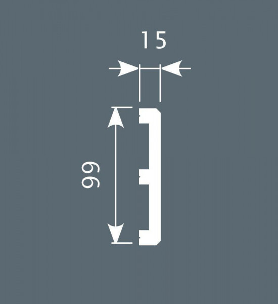 باخميس سكلو ديكور 99مم×15مم×2متر روسي P012 باخميس سكلو ديكور 99مم×15مم×2متر روسي P012