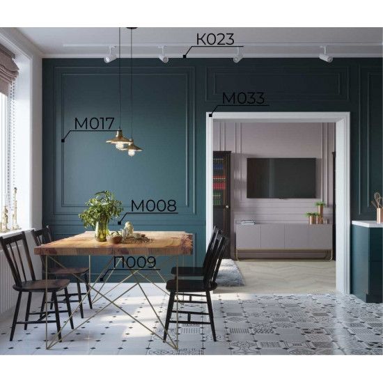 باخميس سكلو ديكور 120مم×25مم×2متر روسي P009