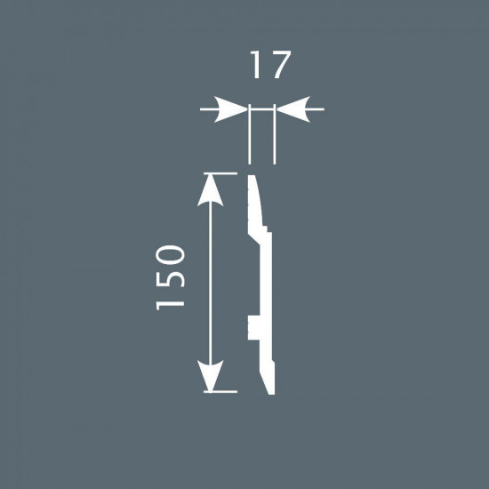 باخميس سكلو ديكور 150مم×17مم×2متر روسي P007 باخميس سكلو ديكور 150مم×17مم×2متر روسي P007
