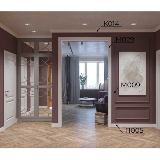 باخميس سكلو ديكور 108مم×12مم×2متر روسي P005