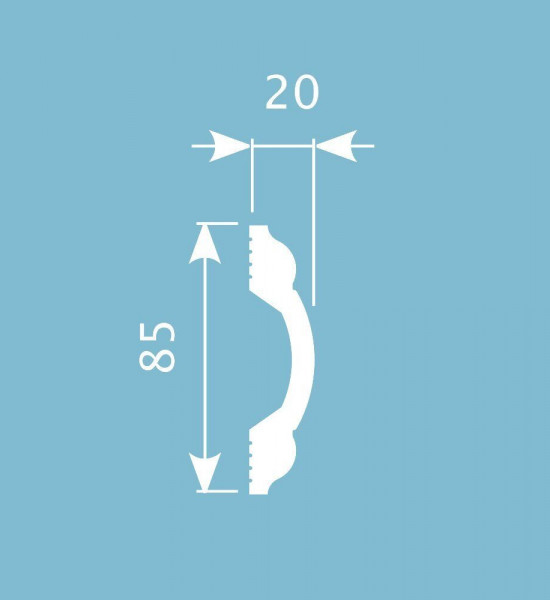 باخميس حزام ديكور 85مم×20مم×2متر روسي M019 باخميس حزام ديكور 85مم×20مم×2متر روسي M019