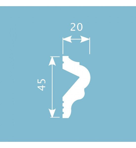 باخميس حزام ديكور 45مم×20مم×2متر روسي M018 باخميس حزام ديكور 45مم×20مم×2متر روسي M018