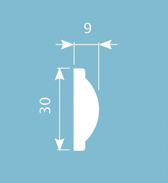 باخميس حزام ديكور 30مم×9مم×2متر روسي M017
