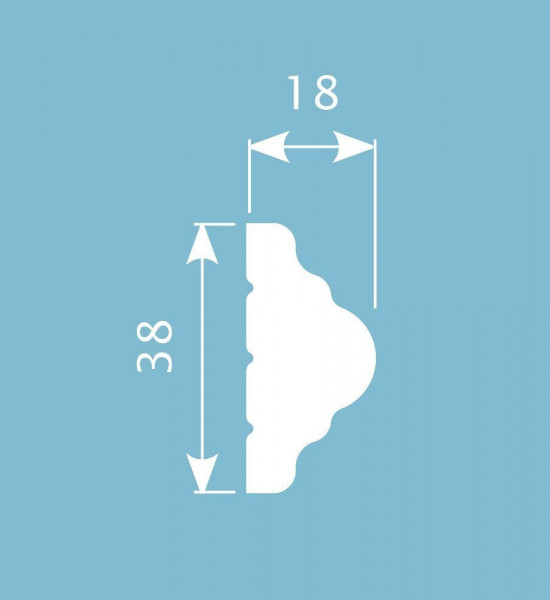 باخميس حزام ديكور 38مم×18مم×2متر روسي M009