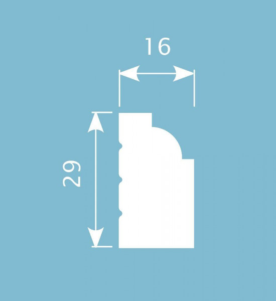 باخميس حزام ديكور 40مم×17مم×2متر روسي M002