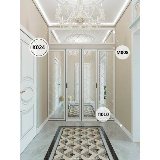 باخميس كورنيش ديكور لد 55مم×50مم×2متر روسي K024