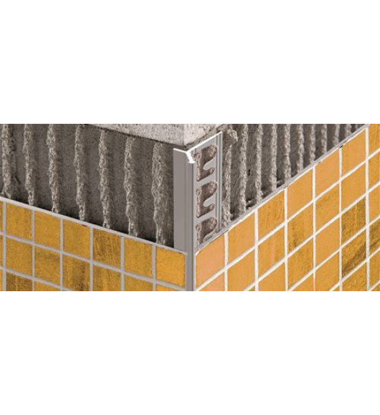 زاوية بروقرس ركنية جهتين المنيوم سلفر 12.5مل PKLLBC 125