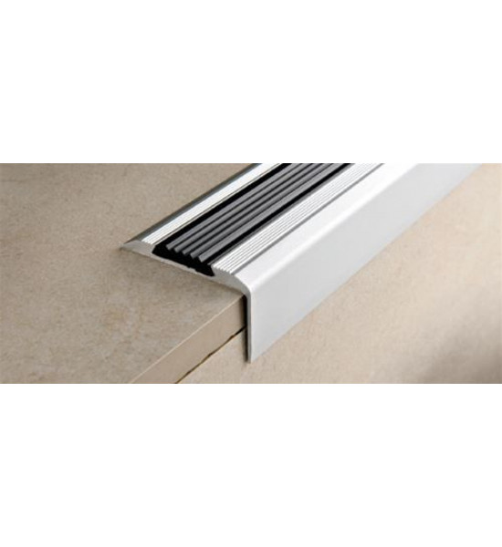 بروقرس زاوية  للدرج 45×28 ×2.7متر مع ربل فضي PEDAA4528F