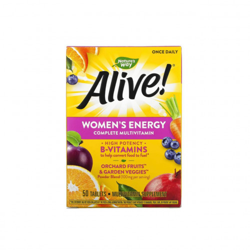 فيتامينات متعددة كاملة معززة للطاقة للنساء من ناتشرز واي 50 قرصًا فيتامينات متعددة كاملة معززة للطاقة للنساء من ناتشرز واي 50 قرصًا