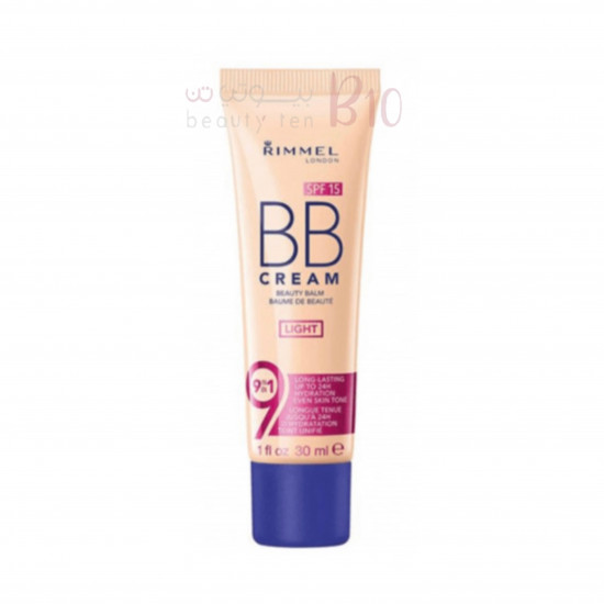 كريم اساس بي بي بيوتي بالم 9في1 من ريميل لندن SPF 15 - 30مل Light كريم اساس بي بي بيوتي بالم 9في1 من ريميل لندن SPF 15 - 30مل Light