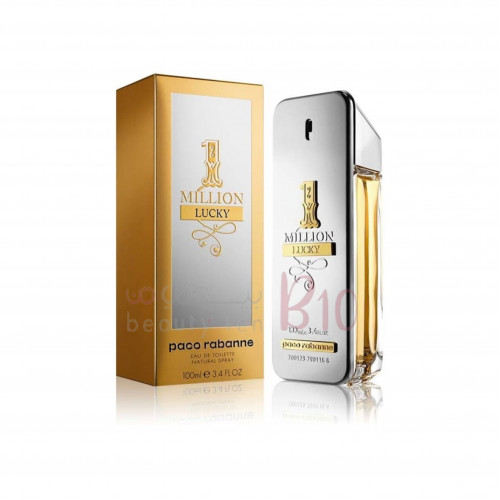 عطر ون مليون لاكي من باكو رابان للرجال - 100مل - أو دو تواليت عطر ون مليون لاكي من باكو رابان للرجال - 100مل - أو دو تواليت