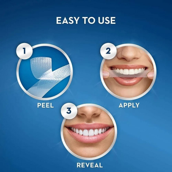 لصقات تبييض الأسنان ثري دي وايت 24 شريط من كرست لصقات تبييض الأسنان ثري دي وايت 24 شريط من كرست