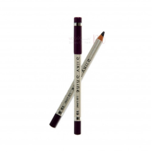 سلكي شاين قلم تحديد شفاه مضاد للماء - ارجواني 19 سلكي شاين قلم تحديد شفاه مضاد للماء - ارجواني 19