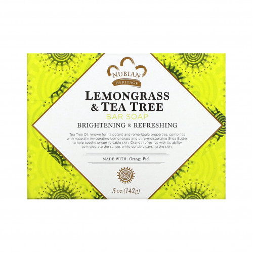 لوح صابون الإذخر وشجر الشاي من نوبيان هيريتج - 142 جم لوح صابون الإذخر وشجر الشاي من نوبيان هيريتج - 142 جم
