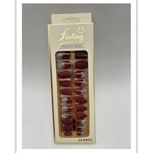 اظافر صناعية قليتر بلاصق ذاتي 24 ظفر (اللون البني) اظافر صناعية قليتر بلاصق ذاتي 24 ظفر (اللون البني)