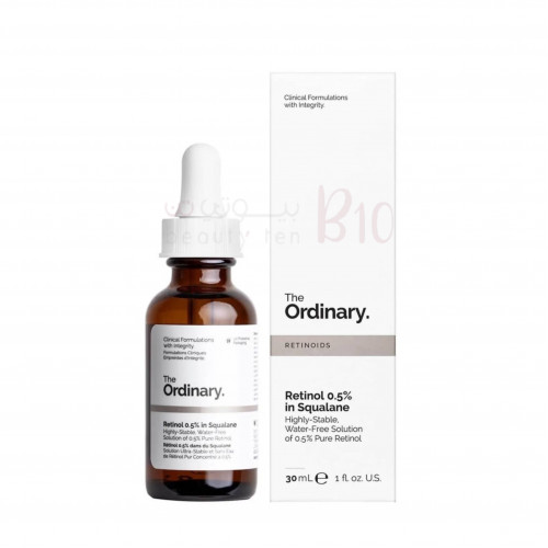 سيروم ريتنول 0.5% في محلول السكوالين من ذا اورديناري - 30مل سيروم ريتنول 0.5% في محلول السكوالين من ذا اورديناري - 30مل