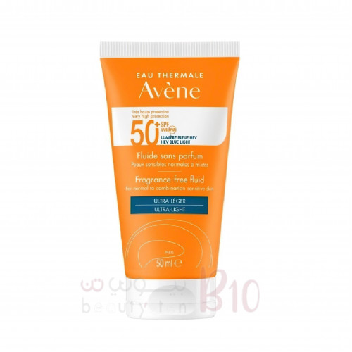 واقي شمس سائل بعامل حماية 50+ من افين - 50 مل واقي شمس سائل بعامل حماية 50+ من افين - 50 مل