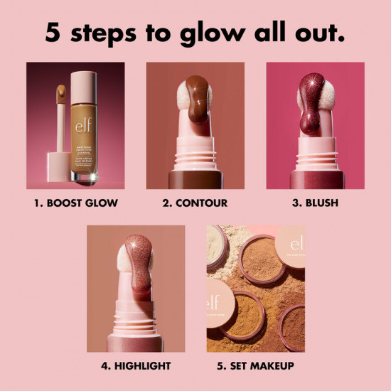 هالو جلو هايلايت من ايلف Rose quartz هالو جلو هايلايت من ايلف Rose quartz