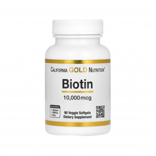 بيوتين، 10000 ميكروجرام، 90 كبسولة هلامية من كالفورنيا جولد بيوتين، 10000 ميكروجرام، 90 كبسولة هلامية من كالفورنيا جولد