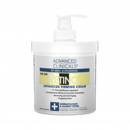 ريتينول كريم متطور لشد البشرة، خالٍ من العطور من ادفانس كلينيكلز 454جم