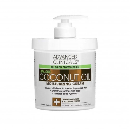 كريم مرطب بزيت جوز الهند من ادفانس كلينيكلز 454ج كريم مرطب بزيت جوز الهند من ادفانس كلينيكلز 454ج