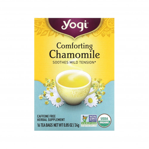 بابونج مريح، خالٍ من الكافيين، 6 أكياس شاي (24 جم) بابونج مريح، خالٍ من الكافيين، 6 أكياس شاي (24 جم)