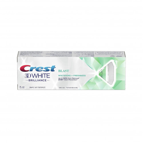 معجون أسنان كرست 3D وايت بريليانس بلاست، 75 مل معجون أسنان كرست 3D وايت بريليانس بلاست، 75 مل