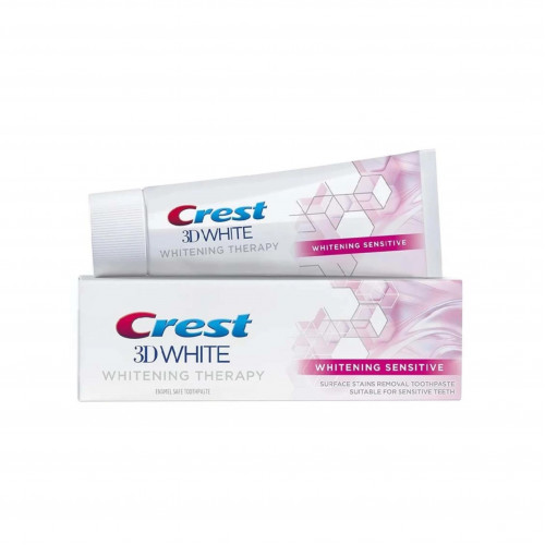 معجون أسنان كرست 3D وايت لتبييض الأسنان الحساسة، 75 مل معجون أسنان كرست 3D وايت لتبييض الأسنان الحساسة، 75 مل