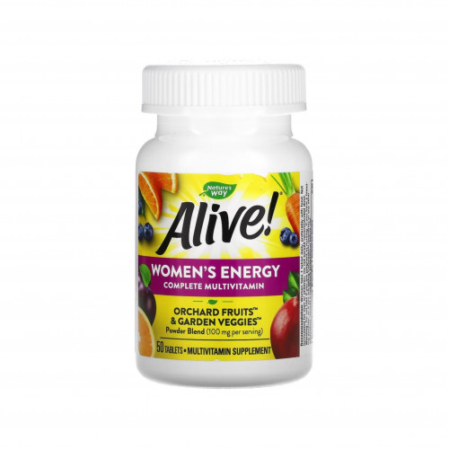 فيتامينات متعددة كاملة معززة للطاقة للنساء من ناتشرز واي 50 قرصًا فيتامينات متعددة كاملة معززة للطاقة للنساء من ناتشرز واي 50 قرصًا