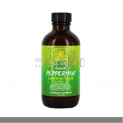 زيت الخروع الأسود الجاميكي بالنعناع من ايلاند تويست - 118 مل زيت الخروع الأسود الجاميكي بالنعناع من ايلاند تويست - 118 مل