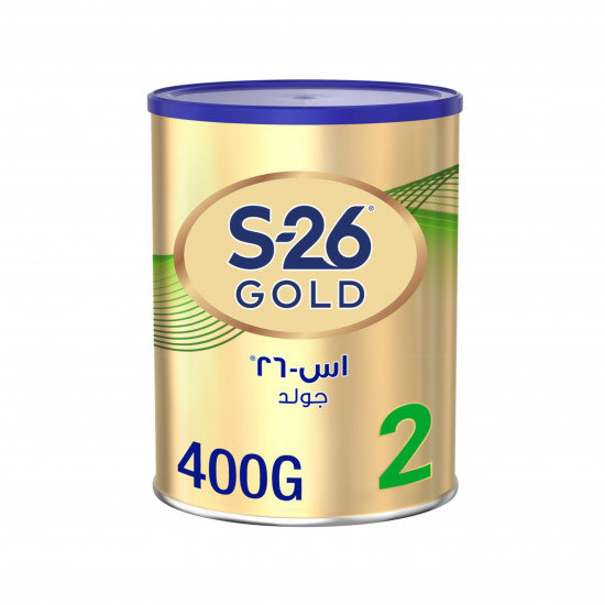 حليب الأطفال الذهبي 2 لمرحلة s-26 للأطفال 400جم